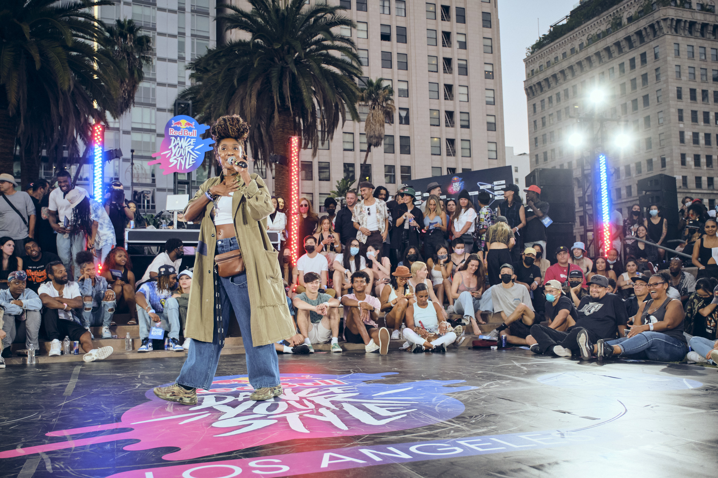 Comfort Fedoke performing at Red Bull Dance Your Style